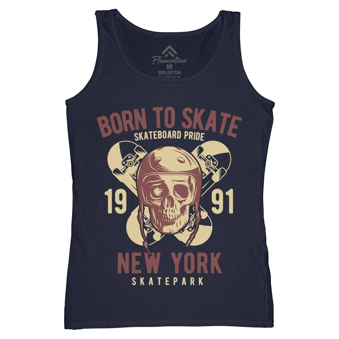 Skater Womens Organic Tank Top Vest Skate B338