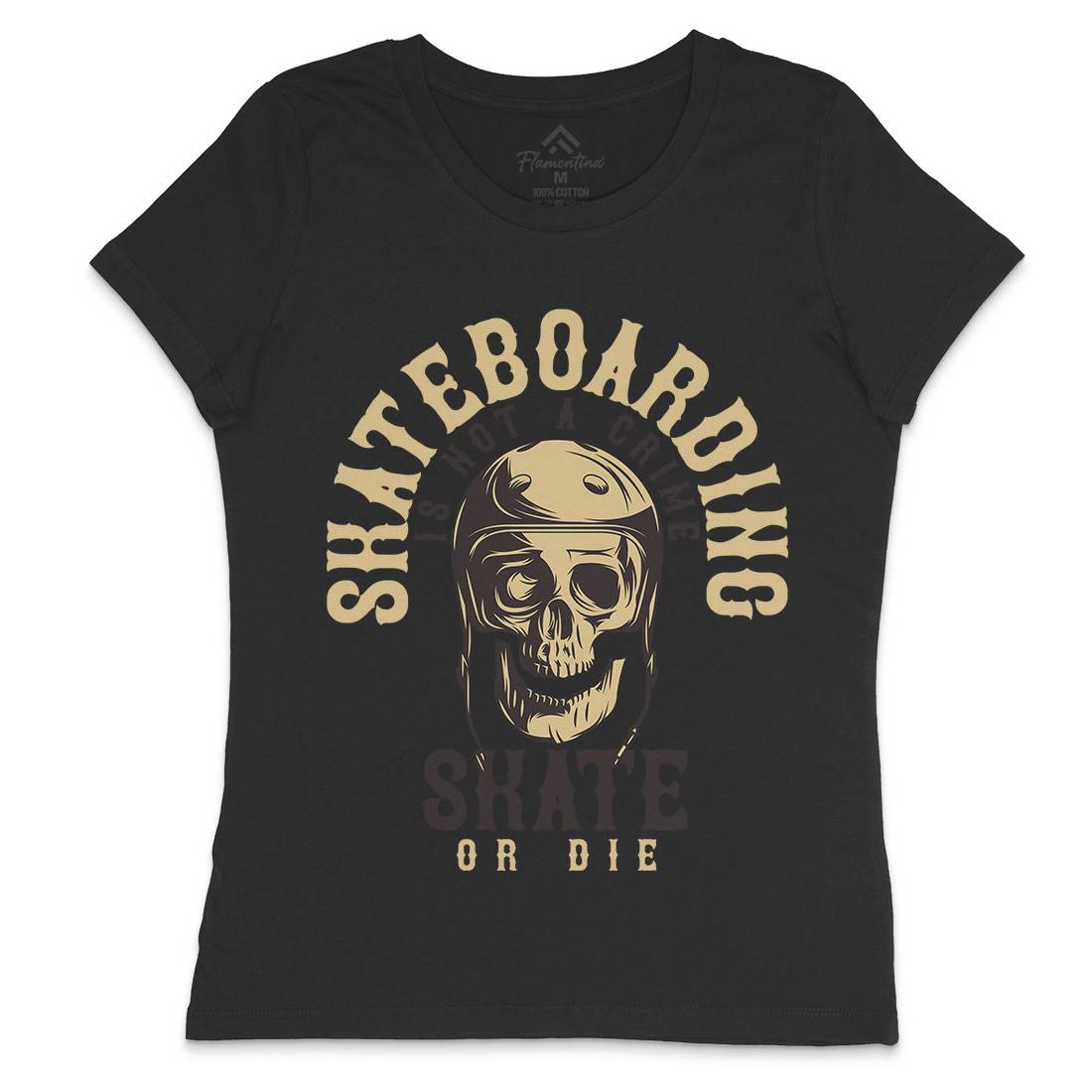 Skater Womens Crew Neck T-Shirt Skate B340