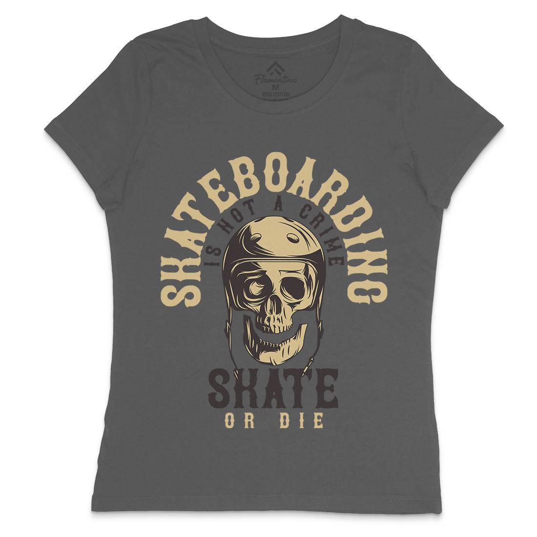 Skater Womens Crew Neck T-Shirt Skate B340