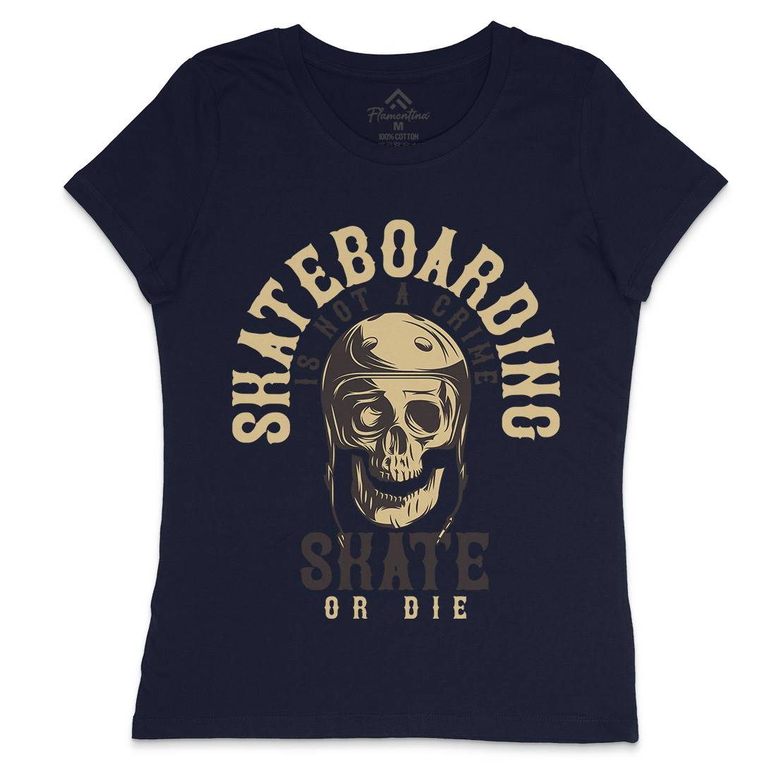 Skater Womens Crew Neck T-Shirt Skate B340