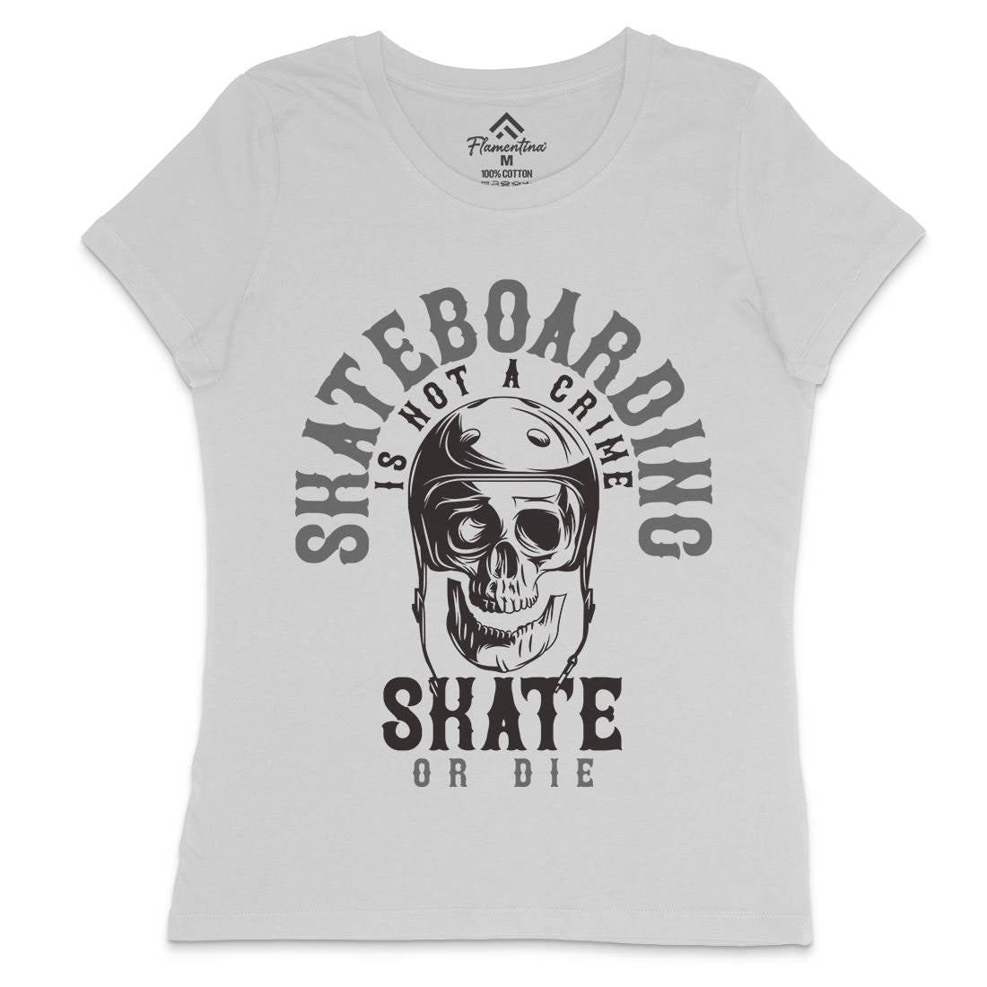 Skater Womens Crew Neck T-Shirt Skate B340