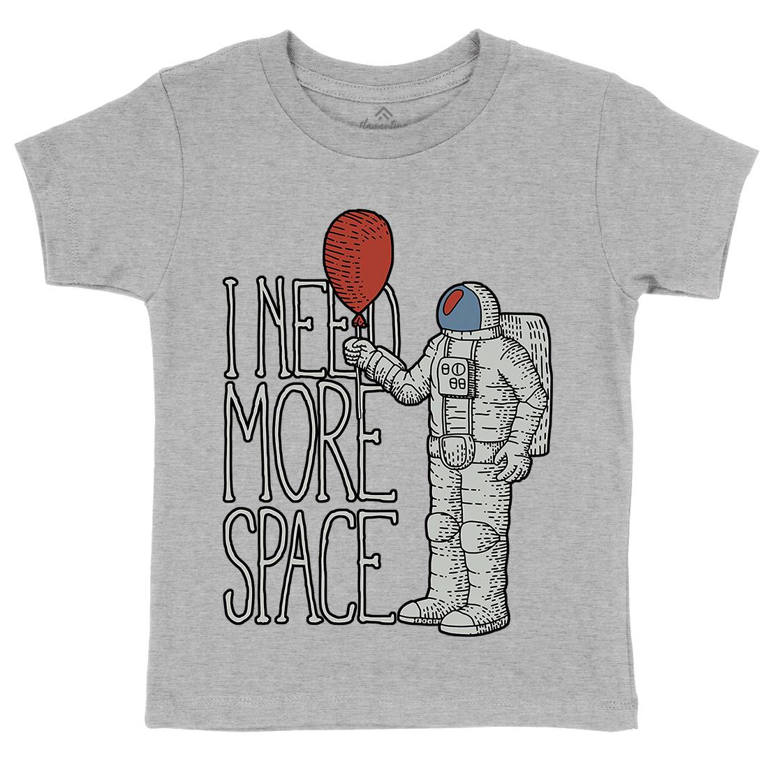 Need More Kids Crew Neck T-Shirt Space B341