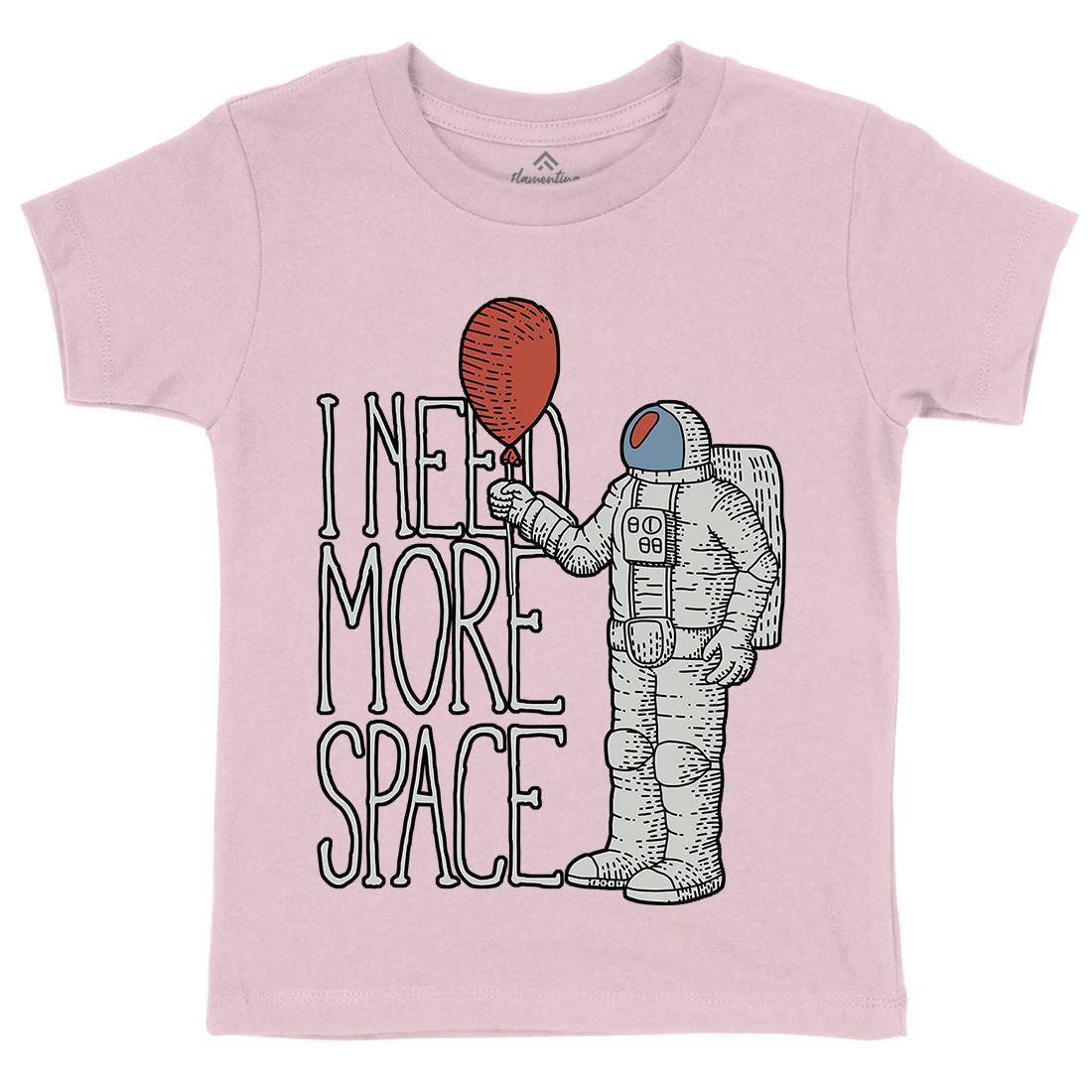 Need More Kids Crew Neck T-Shirt Space B341