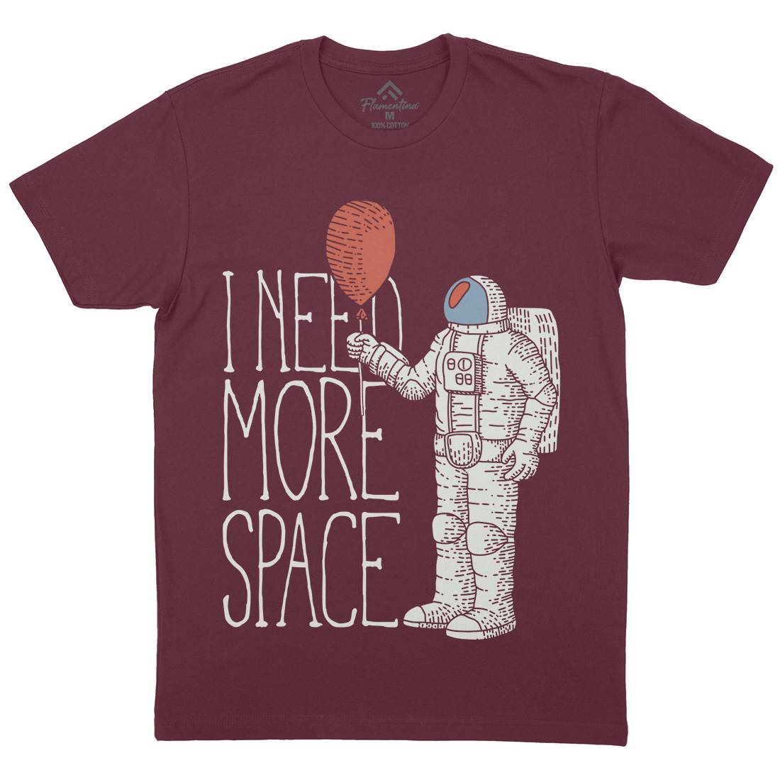 Need More Mens Crew Neck T-Shirt Space B341