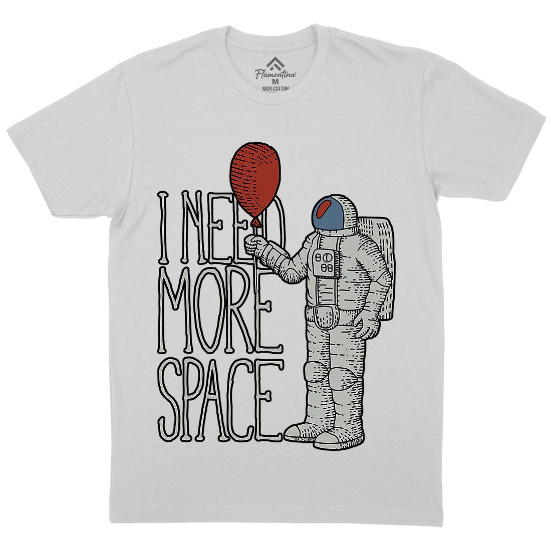 Need More Mens Crew Neck T-Shirt Space B341