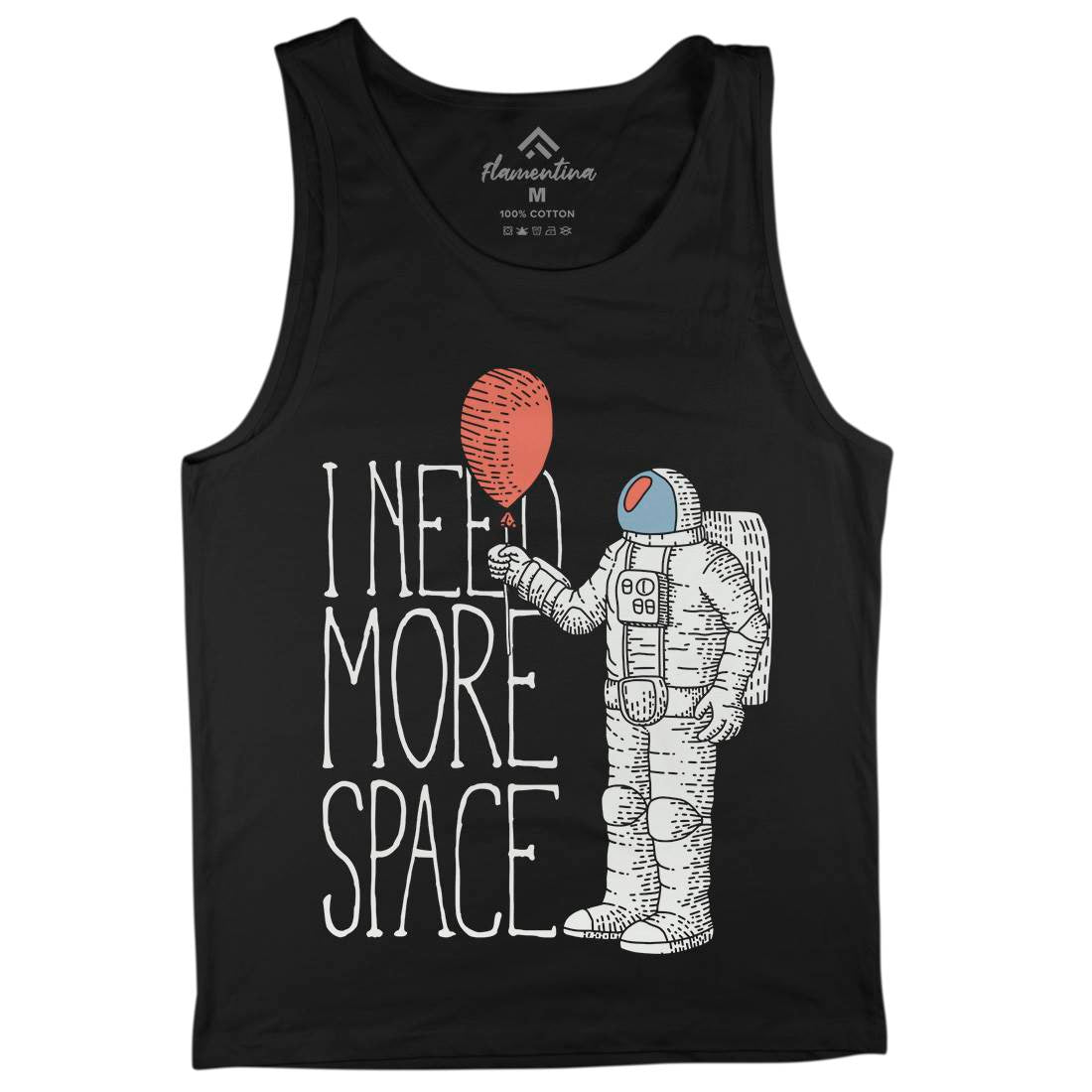 Need More Mens Tank Top Vest Space B341