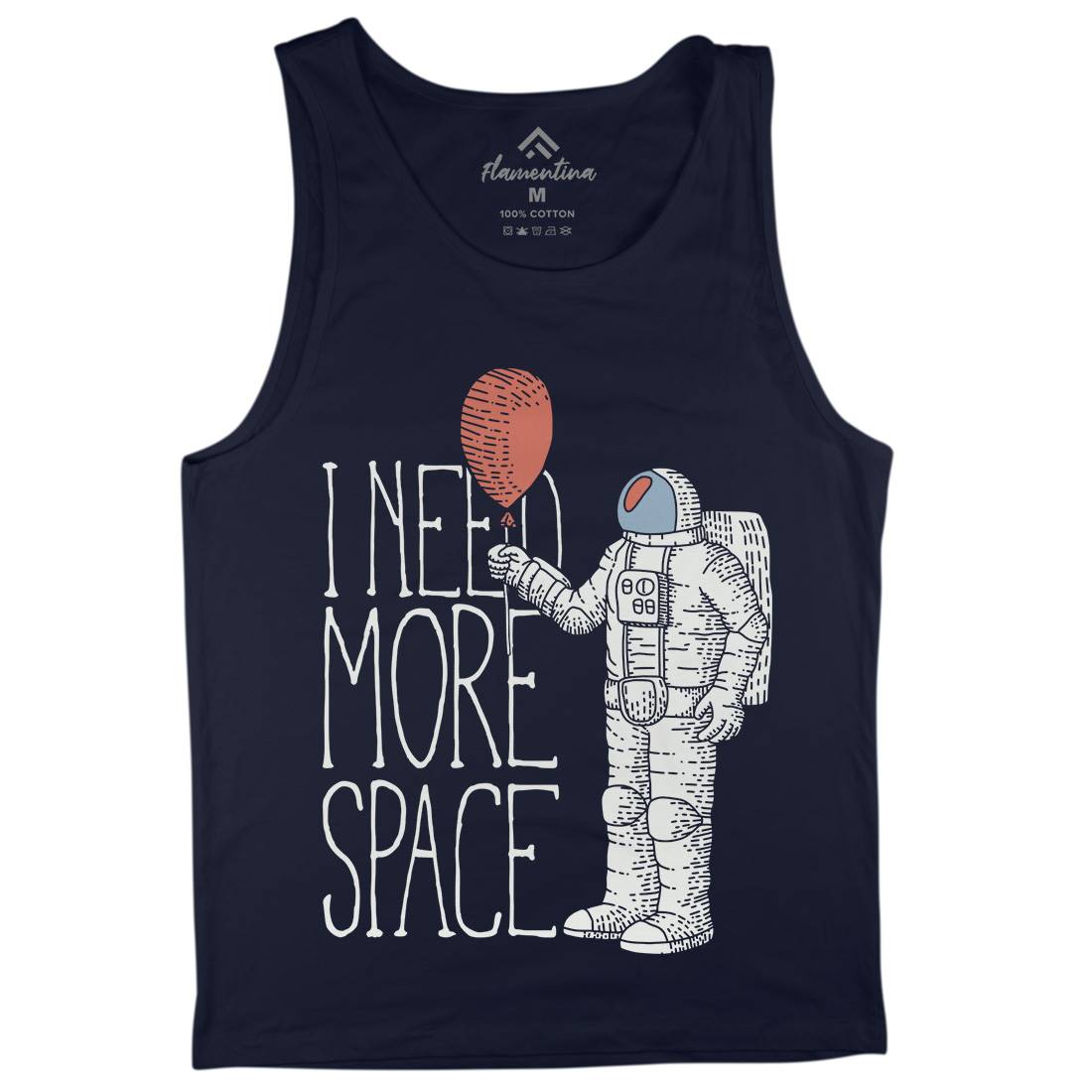 Need More Mens Tank Top Vest Space B341