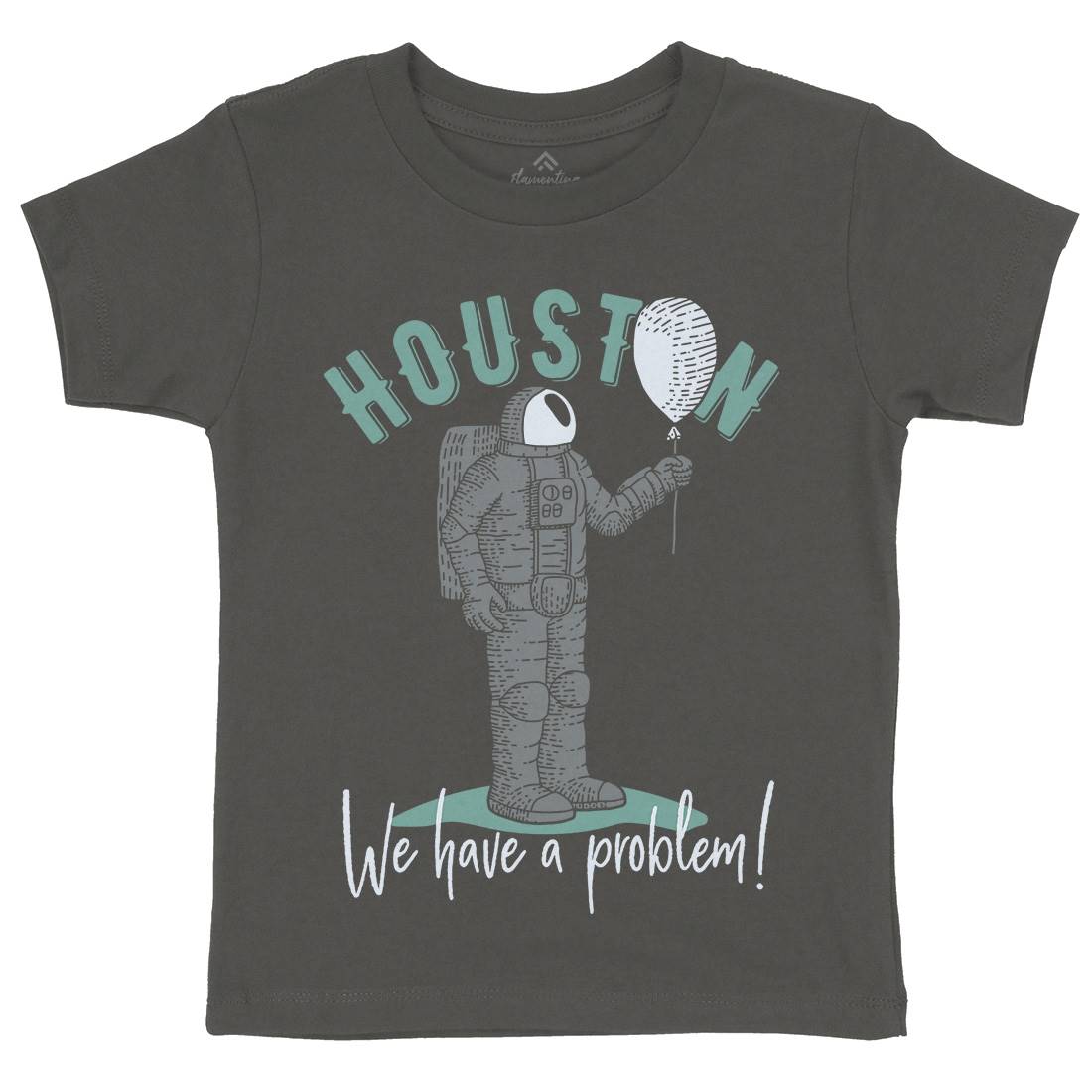 Huston Problem Kids Organic Crew Neck T-Shirt Space B342