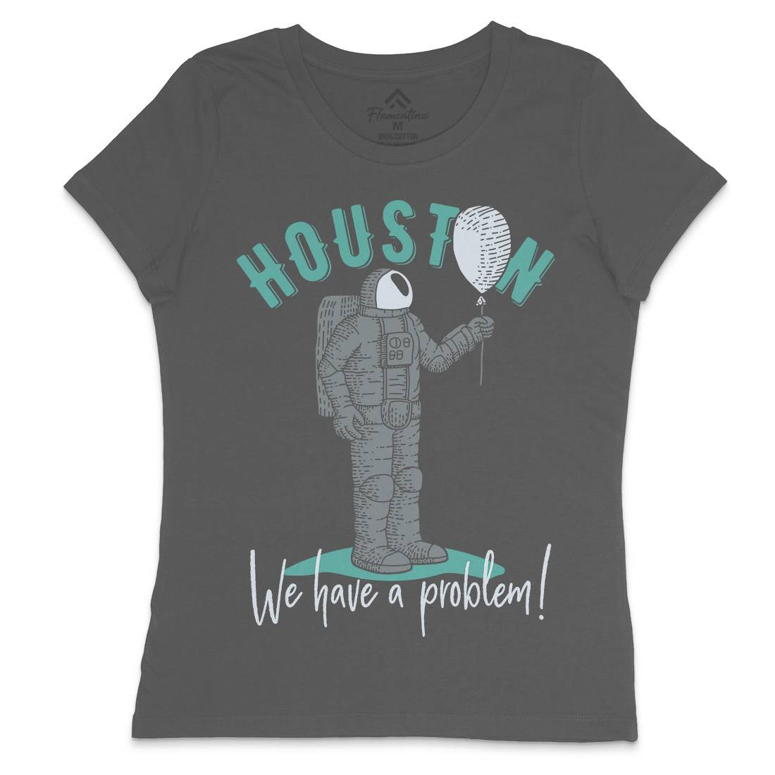 Huston Problem Womens Crew Neck T-Shirt Space B342