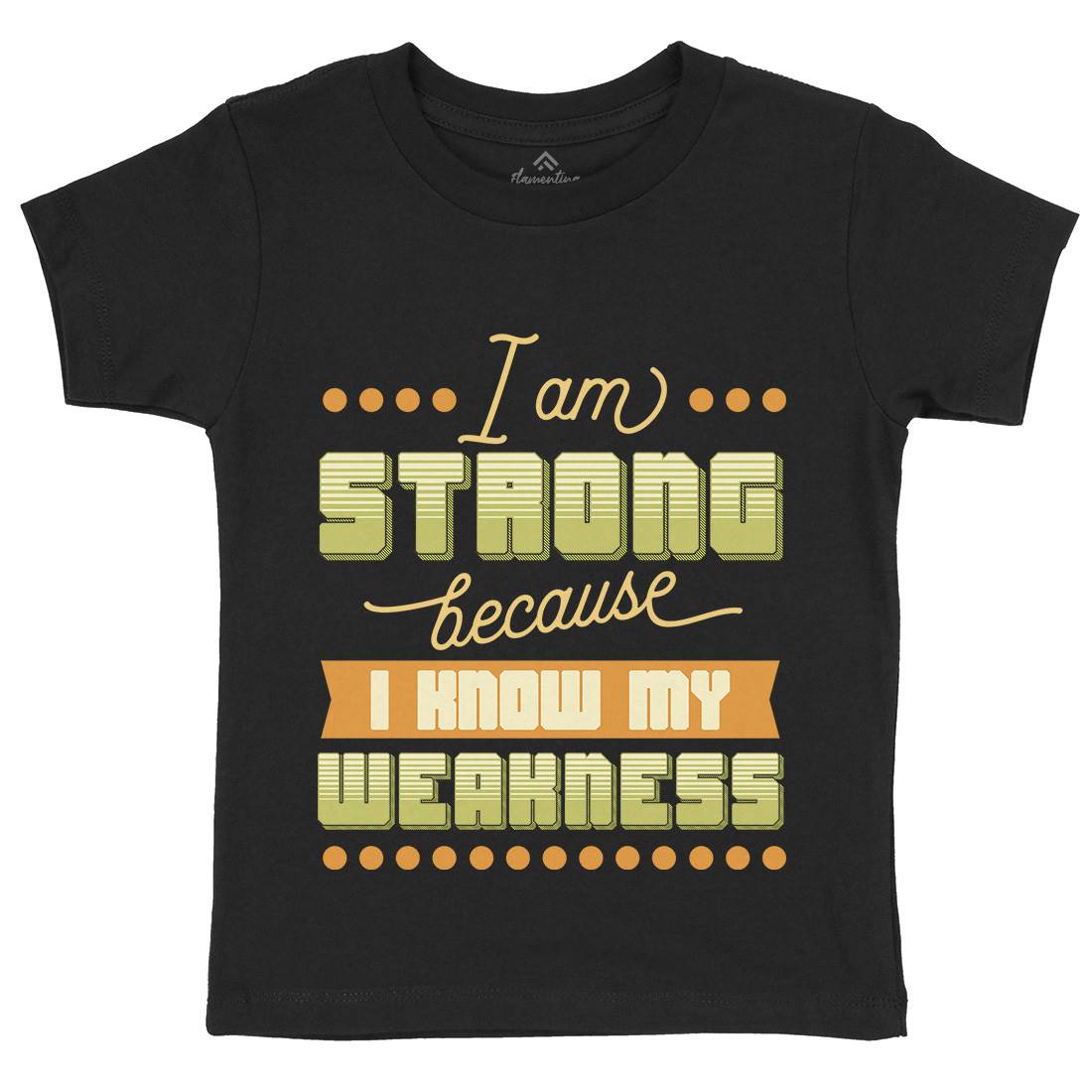 Strong Kids Organic Crew Neck T-Shirt Gym B344