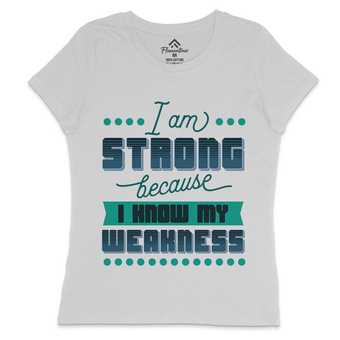 Strong Womens Crew Neck T-Shirt Gym B344
