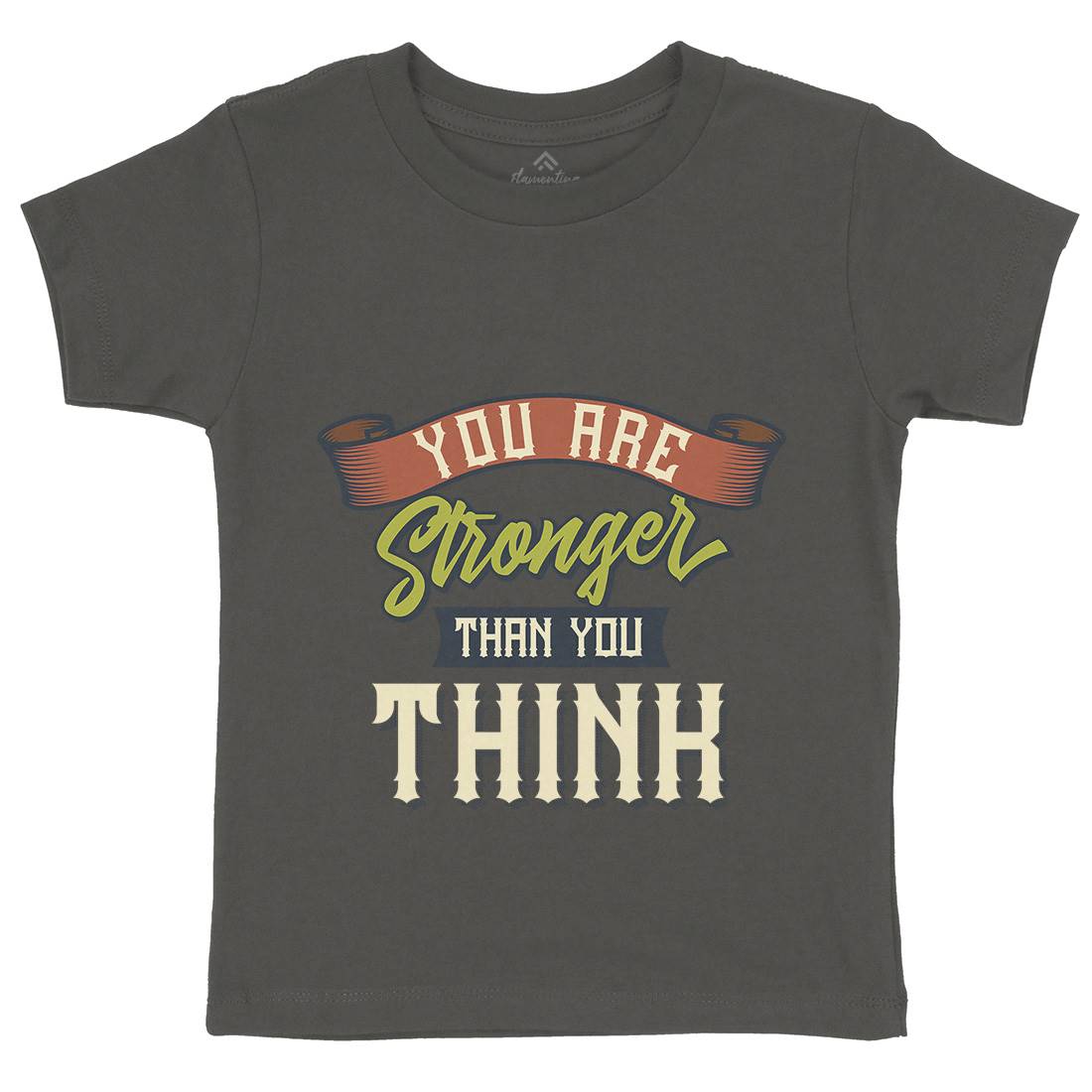 Stronger Kids Organic Crew Neck T-Shirt Gym B345