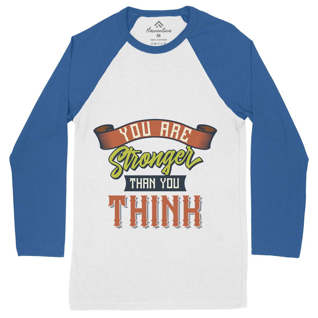 Stronger Mens Long Sleeve Baseball T-Shirt Gym B345