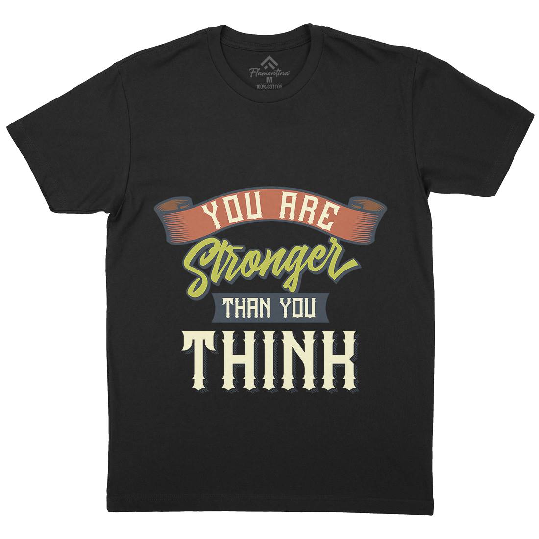 Stronger Mens Organic Crew Neck T-Shirt Gym B345