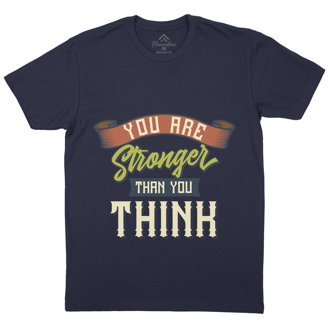 Stronger Mens Organic Crew Neck T-Shirt Gym B345