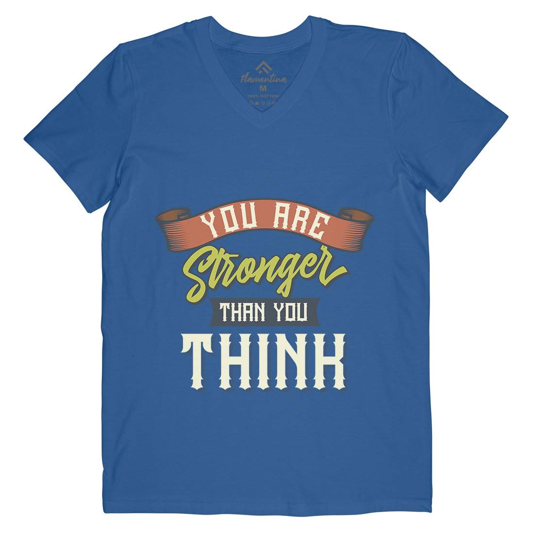 Stronger Mens V-Neck T-Shirt Gym B345