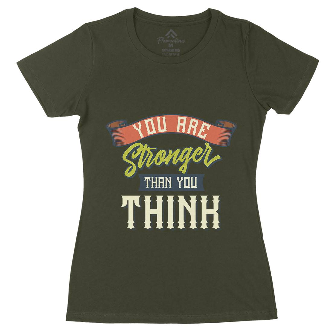 Stronger Womens Organic Crew Neck T-Shirt Gym B345