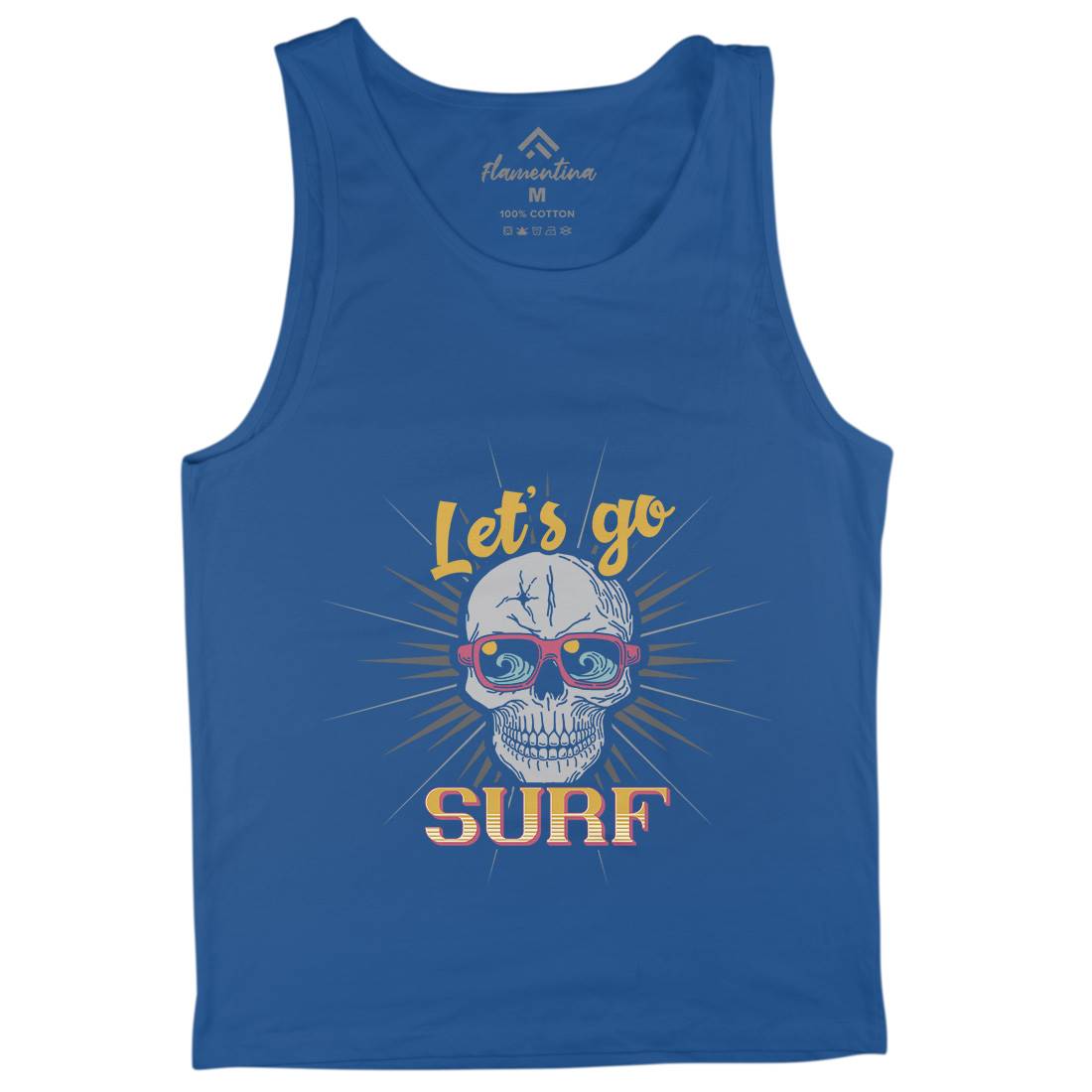 Skull Surfing Mens Tank Top Vest Surf B346