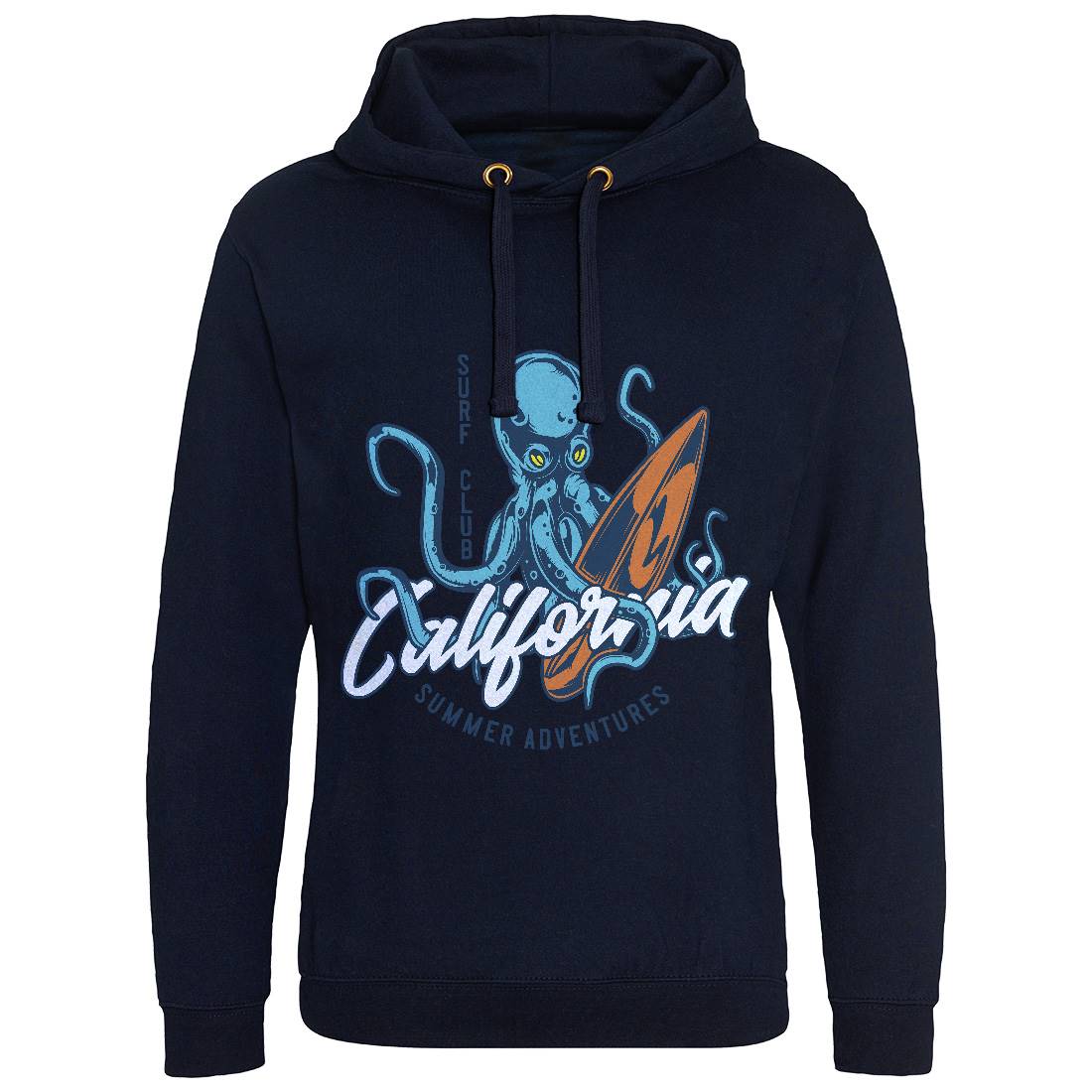 Octopus Surfing Mens Hoodie Without Pocket Surf B348