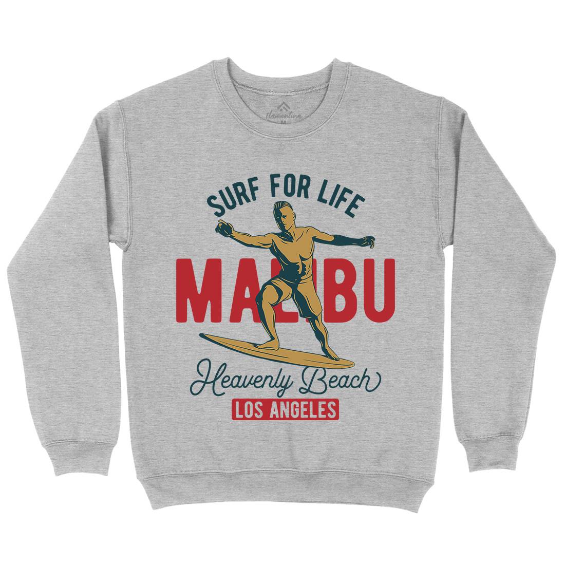 Malibu Surfing Kids Crew Neck Sweatshirt Surf B350