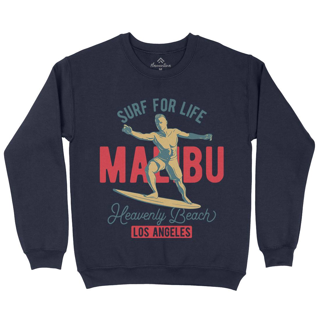 Malibu Surfing Kids Crew Neck Sweatshirt Surf B350