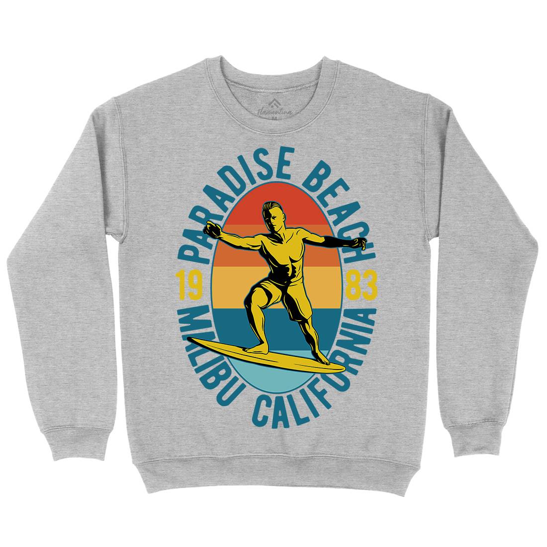 Malibu Surfing Kids Crew Neck Sweatshirt Surf B353