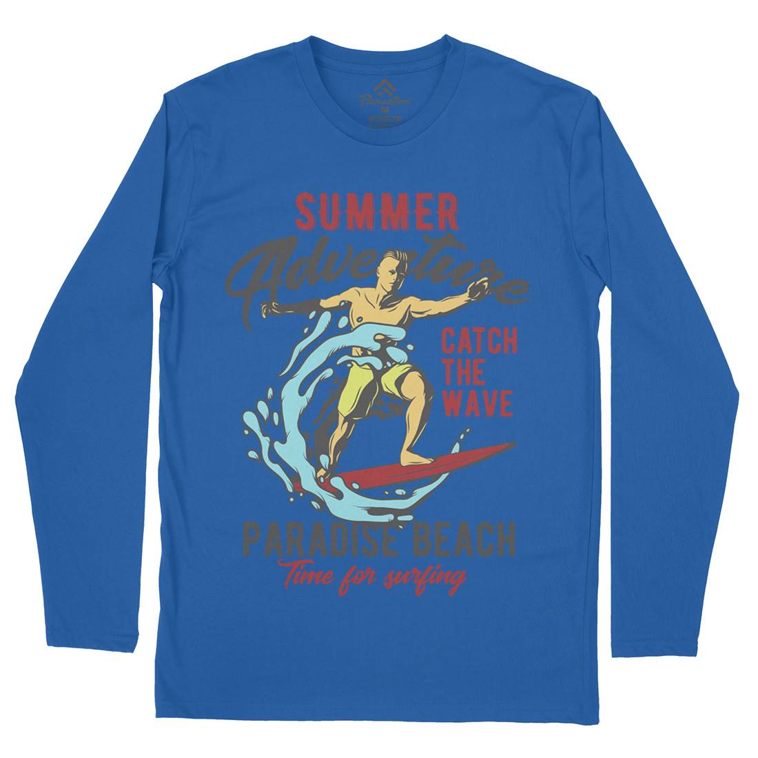 Summer Surfing Mens Long Sleeve T-Shirt Surf B354