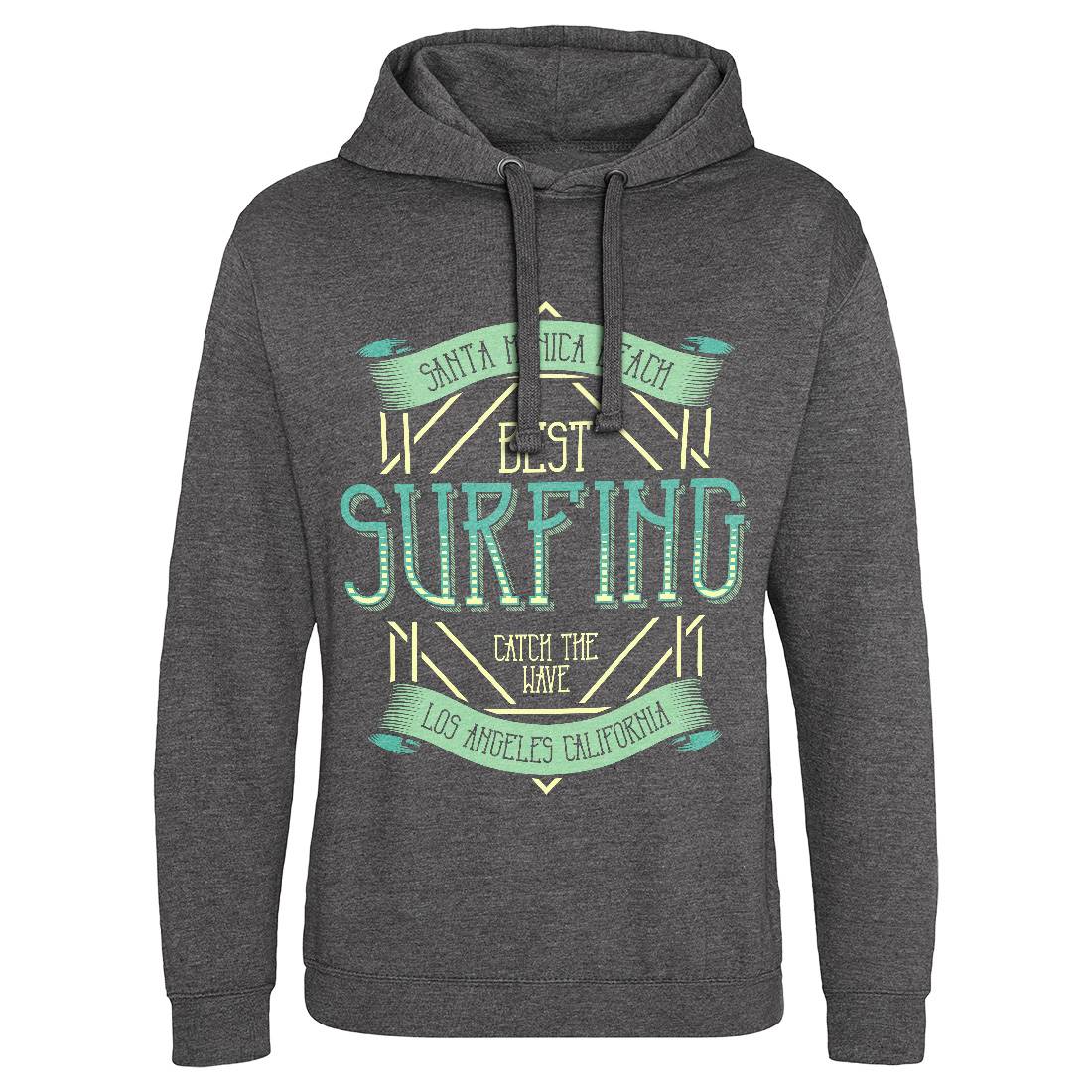 Santa Monica Surfing Mens Hoodie Without Pocket Surf B357