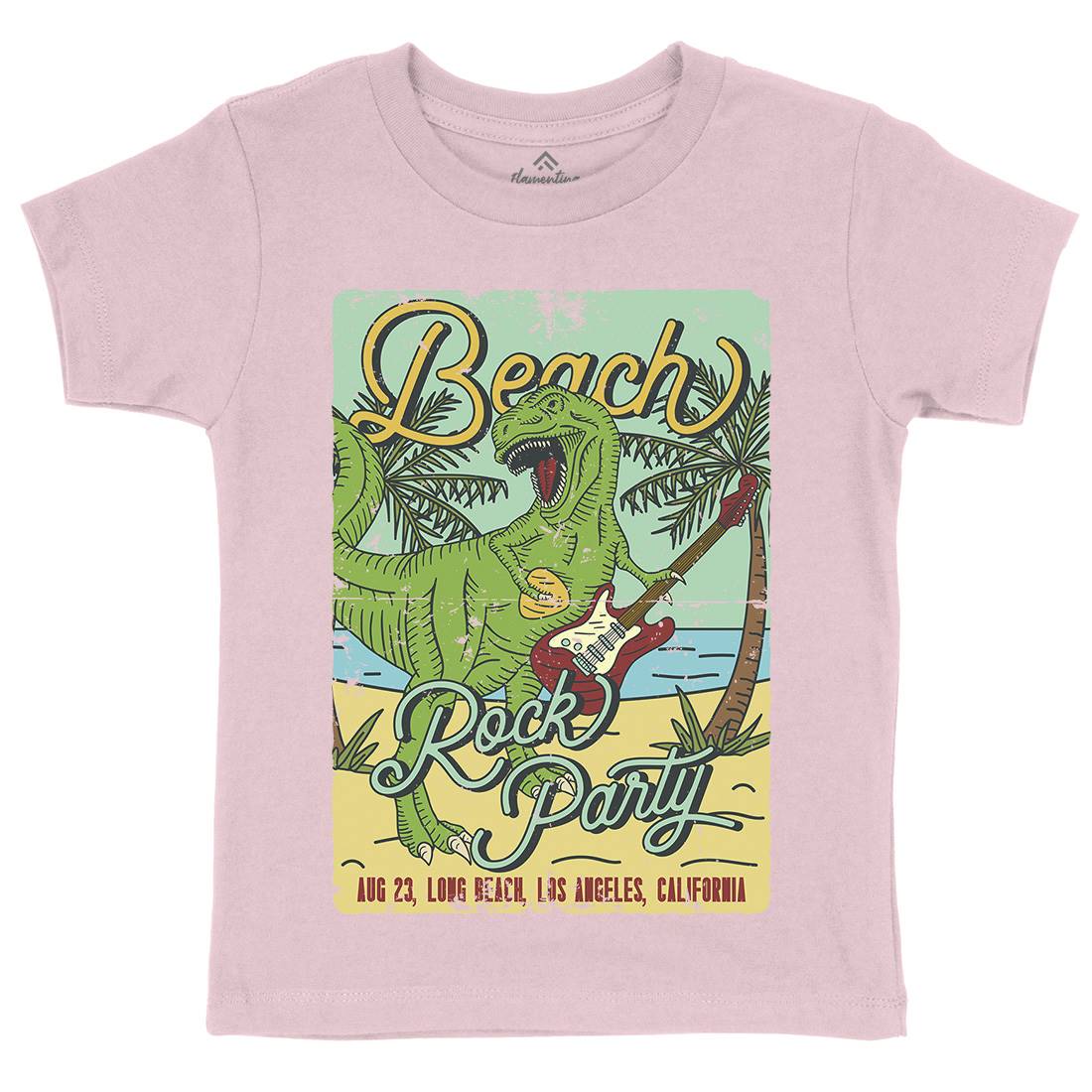 Beach Party Kids Organic Crew Neck T-Shirt Music B360