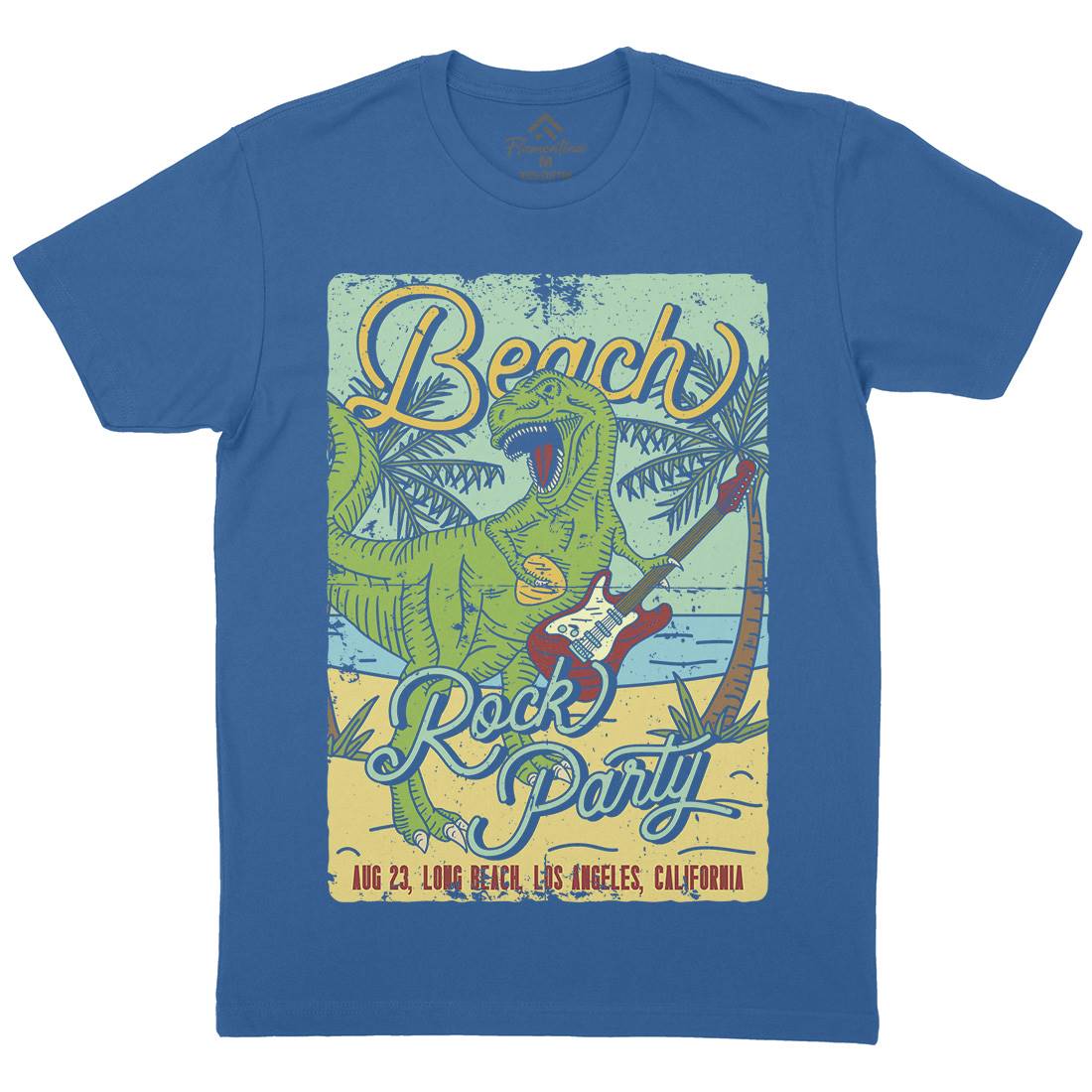 Beach Party Mens Organic Crew Neck T-Shirt Music B360