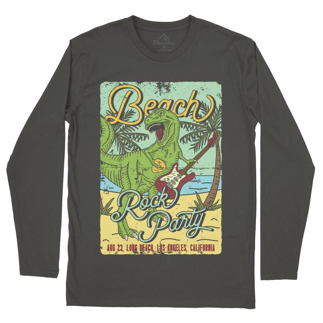 Beach Party Mens Long Sleeve T-Shirt Music B360