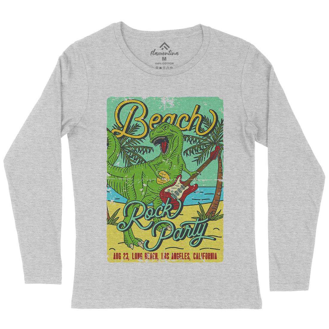 Beach Party Womens Long Sleeve T-Shirt Music B360