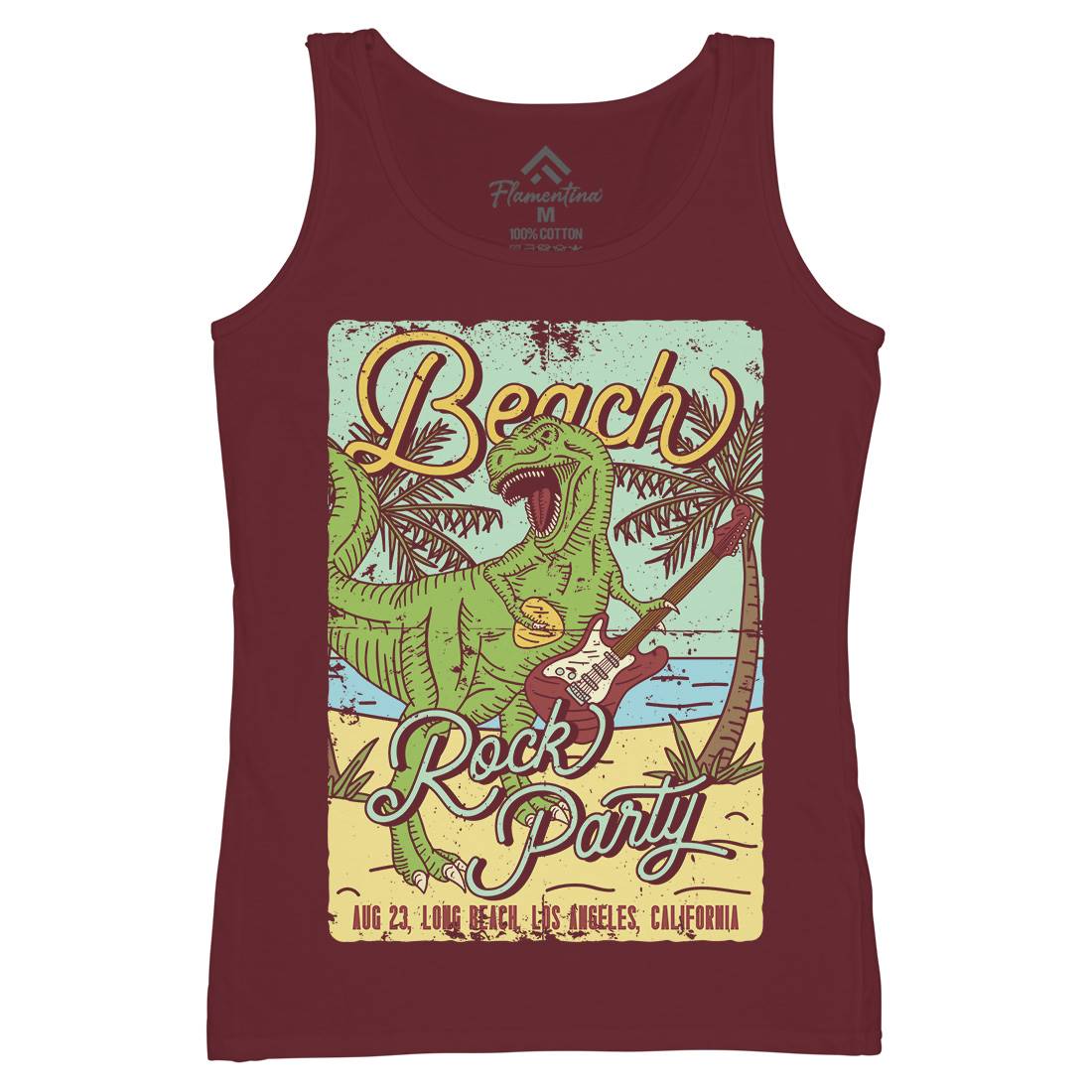Beach Party Womens Organic Tank Top Vest Music B360