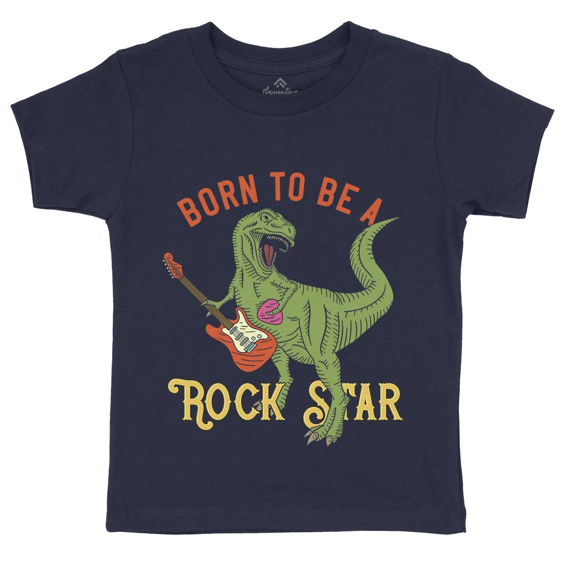 Rock Star Kids Organic Crew Neck T-Shirt Music B362