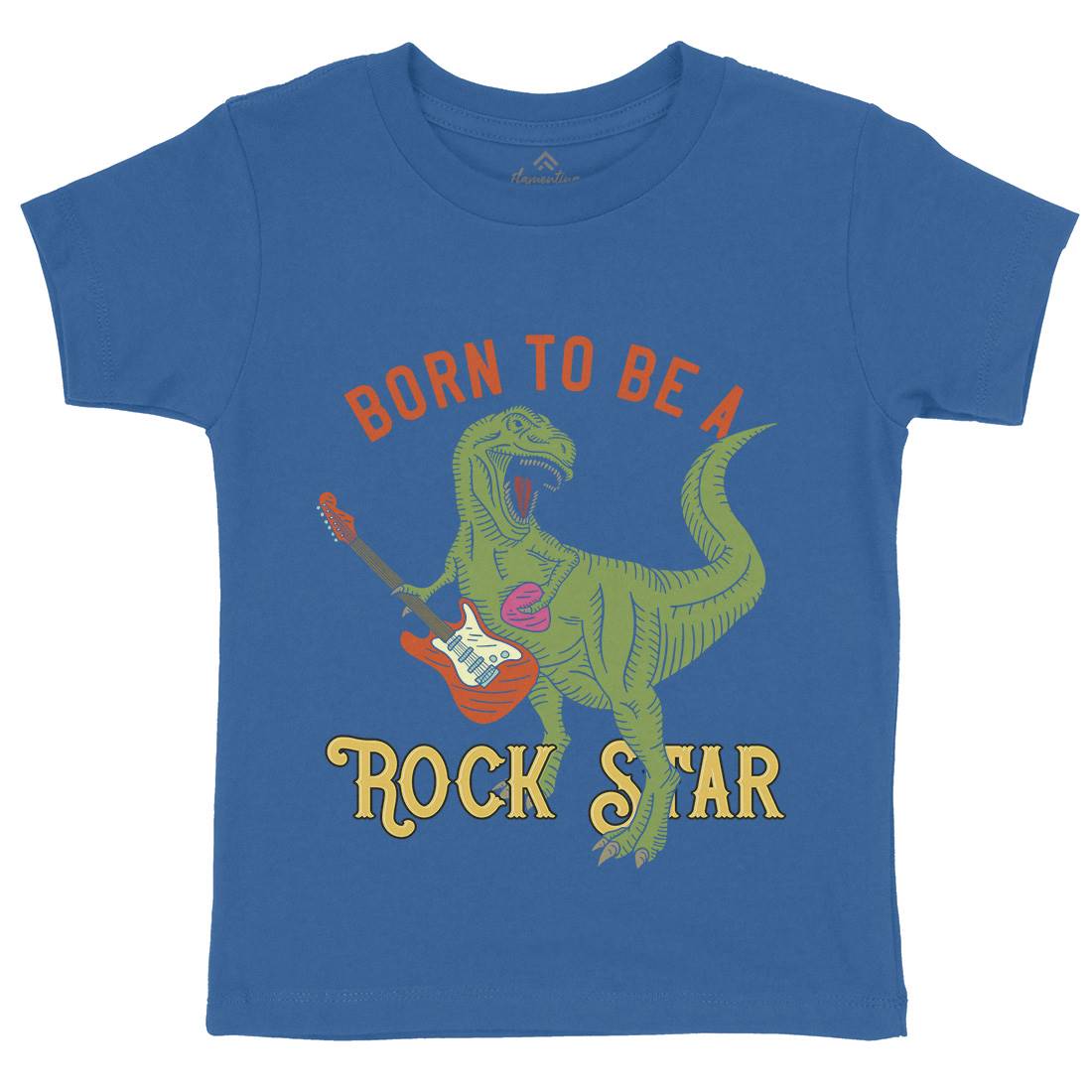Rock Star Kids Organic Crew Neck T-Shirt Music B362