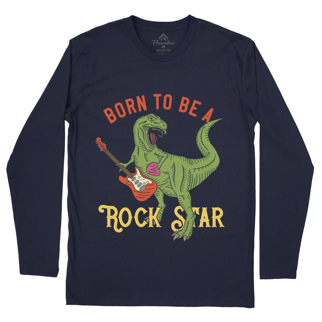 Rock Star Mens Long Sleeve T-Shirt Music B362
