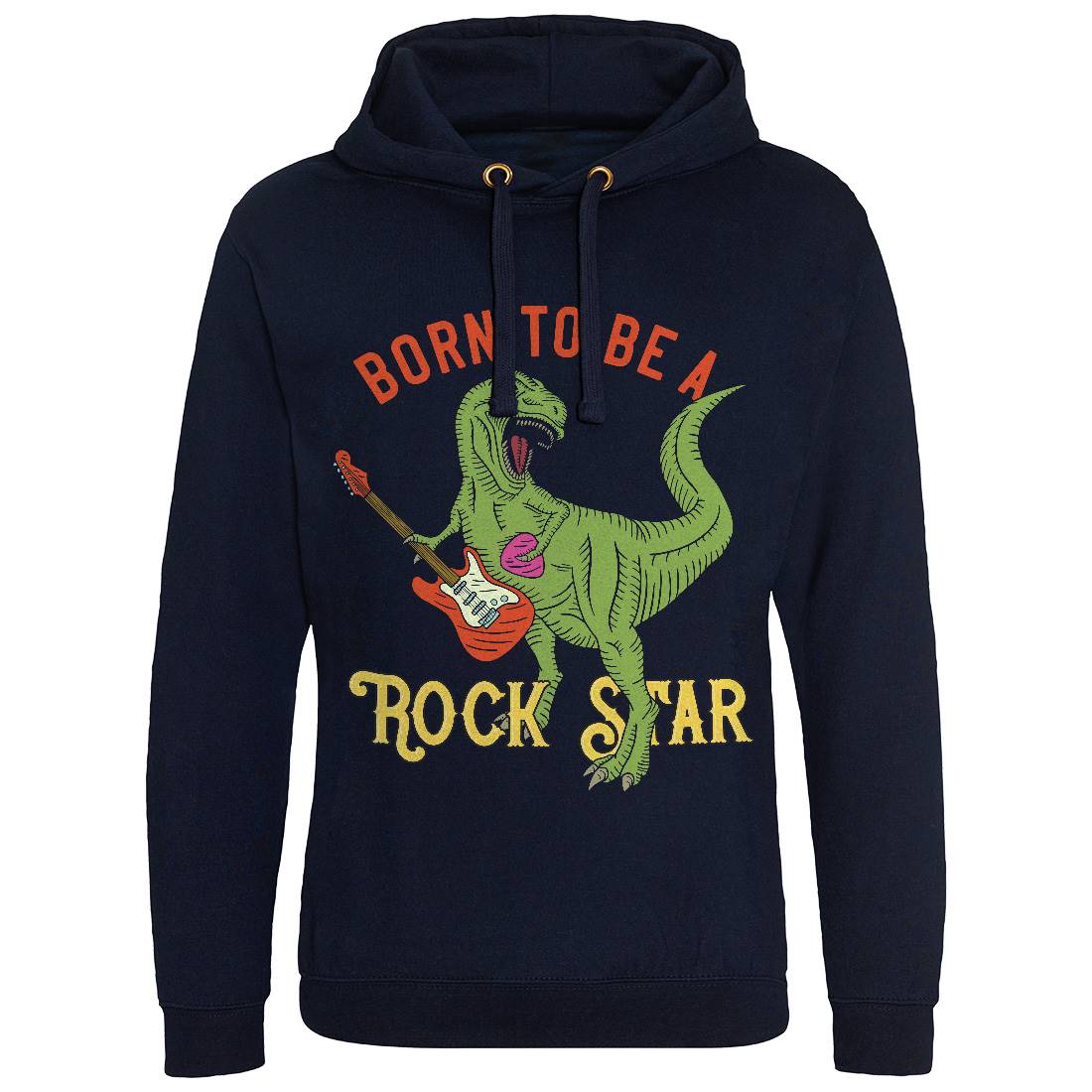 Rock Star Mens Hoodie Without Pocket Music B362