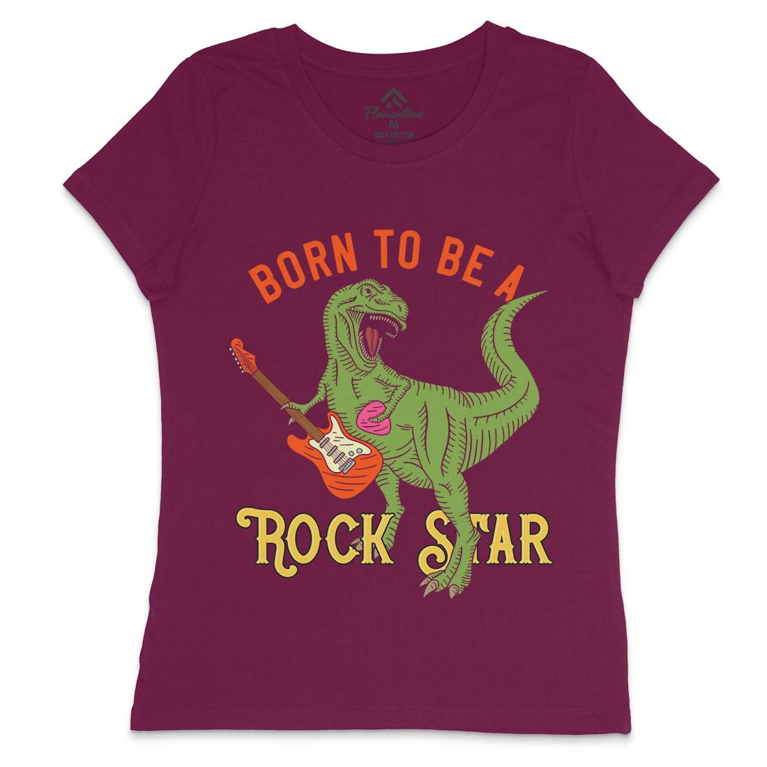 Rock Star Womens Crew Neck T-Shirt Music B362