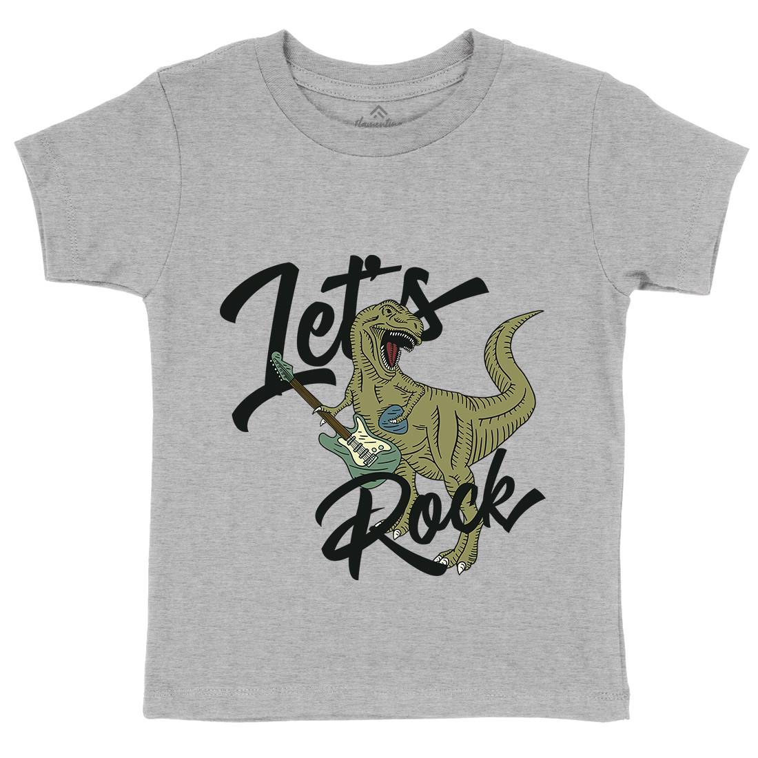Let&#39;s Rock Kids Crew Neck T-Shirt Music B363