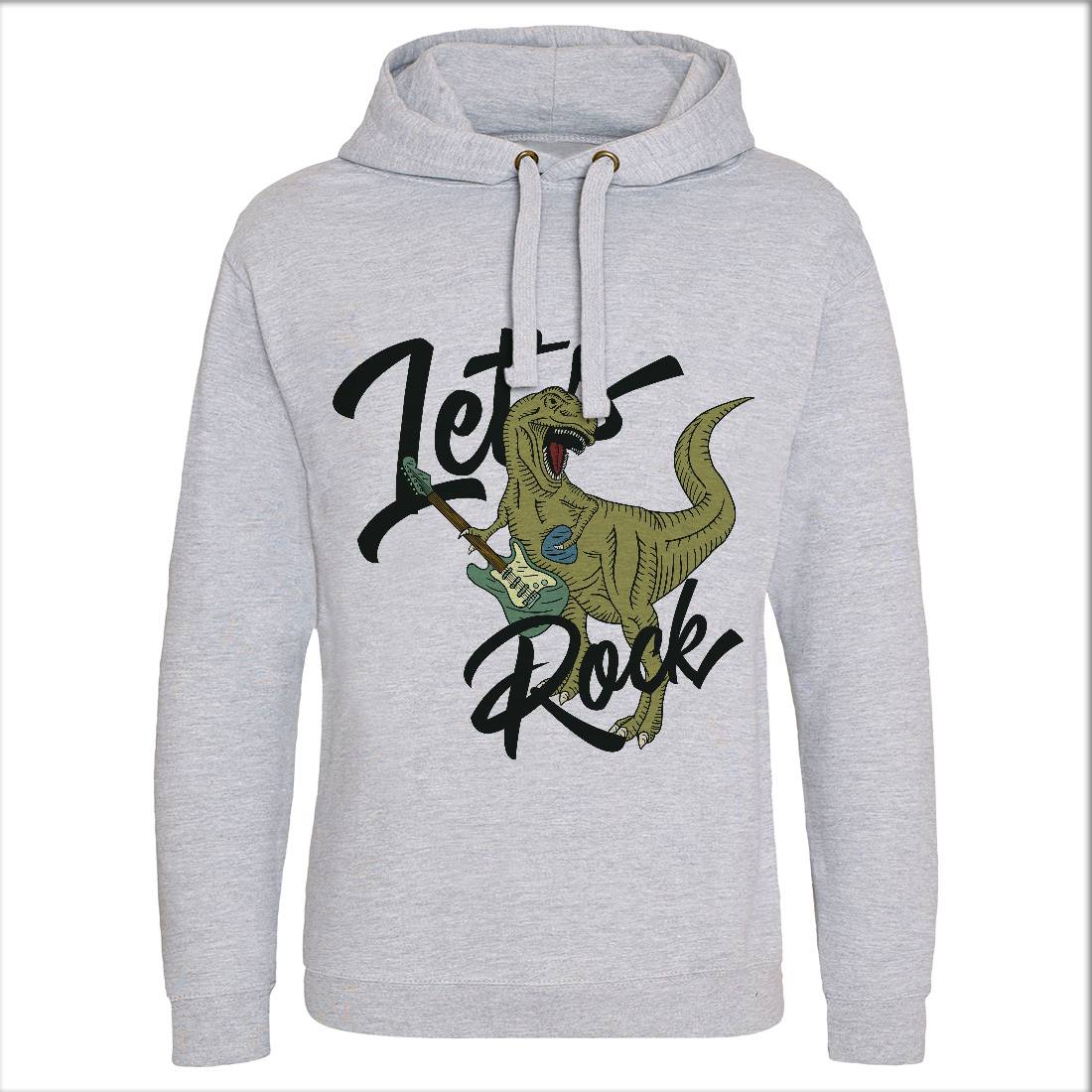 Let&#39;s Rock Mens Hoodie Without Pocket Music B363