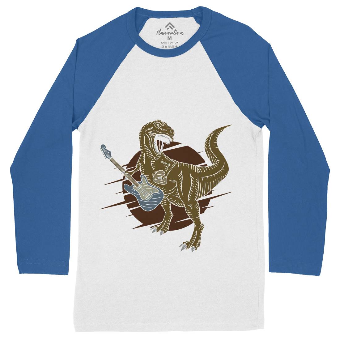 T Rex Mens Long Sleeve Baseball T-Shirt Music B364