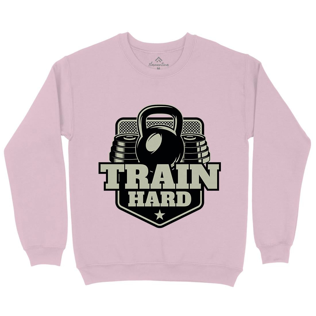 Train Hard Kids Crew Neck Sweatshirt Gym B365