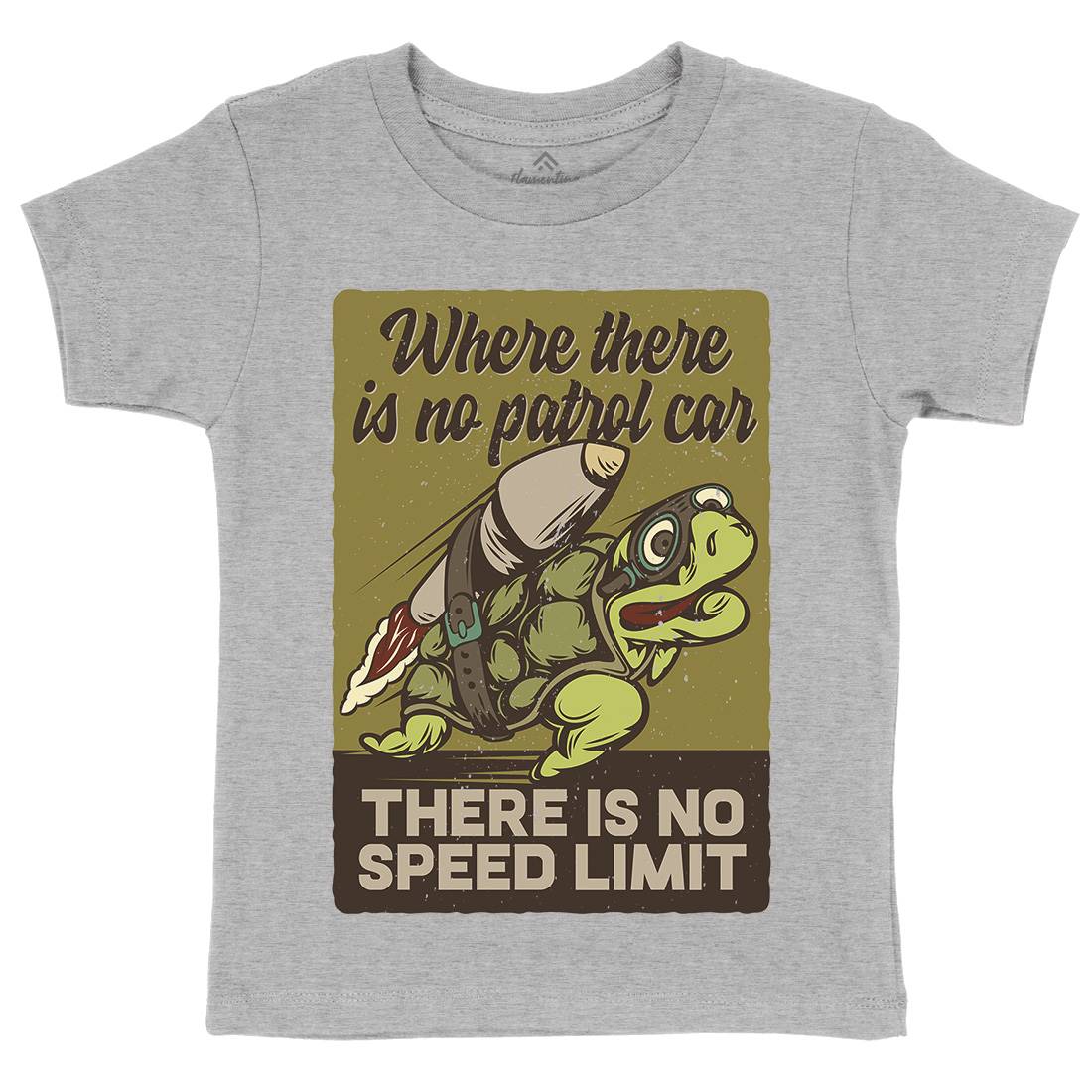 Turtle Rocket Kids Crew Neck T-Shirt Animals B366
