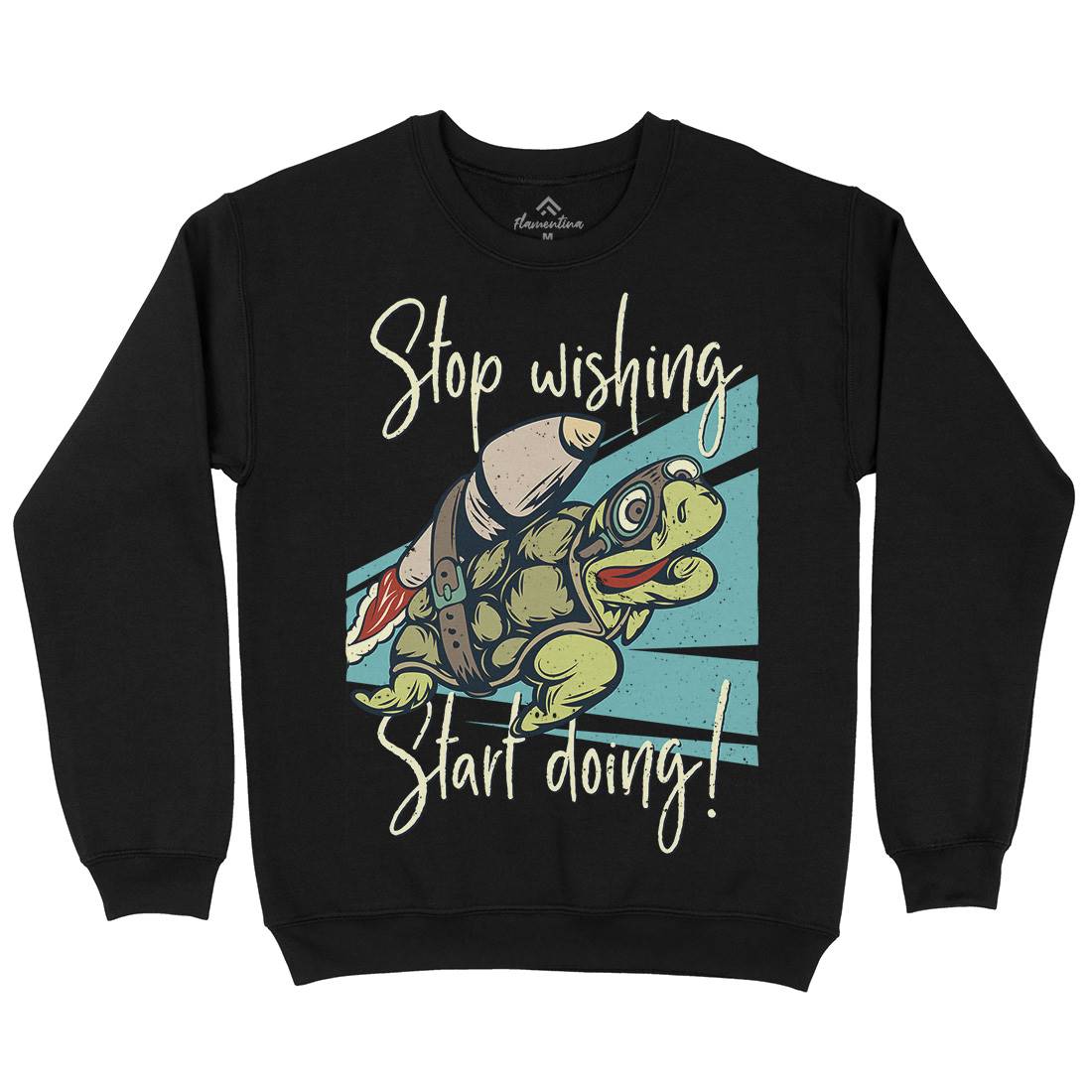 Turtle Rocket Kids Crew Neck Sweatshirt Animals B367