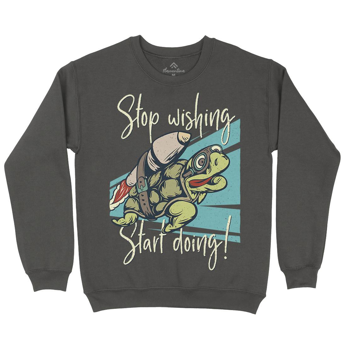 Turtle Rocket Kids Crew Neck Sweatshirt Animals B367