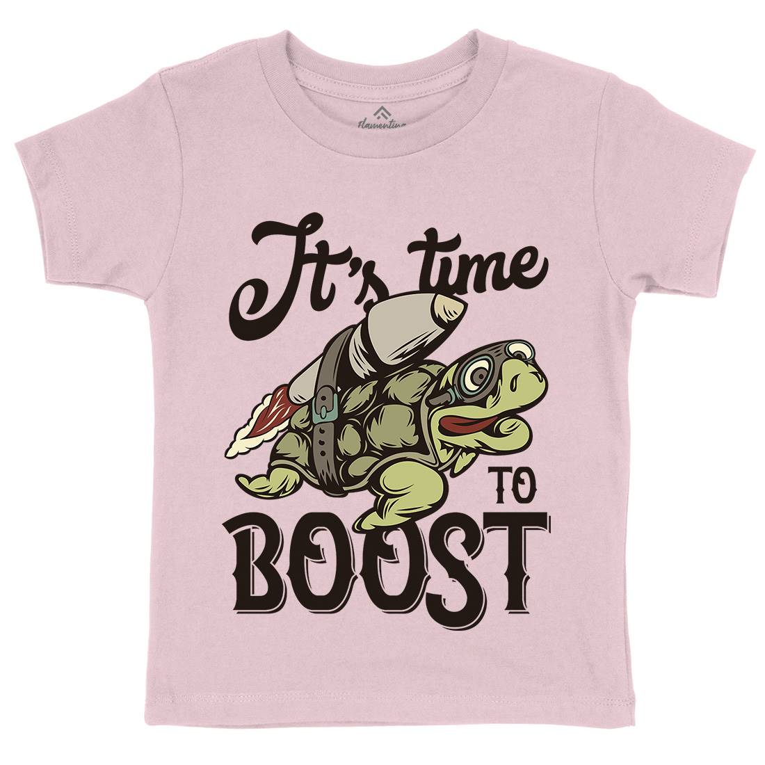 Turtle Rocket Kids Crew Neck T-Shirt Animals B368