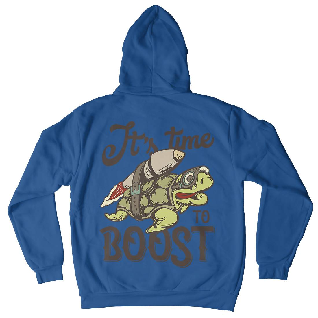 Turtle Rocket Mens Hoodie With Pocket Animals B368