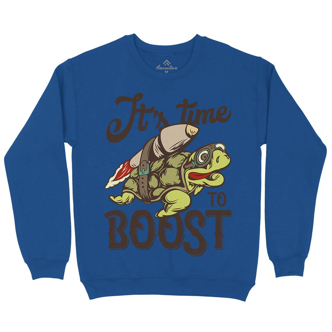 Turtle Rocket Kids Crew Neck Sweatshirt Animals B368