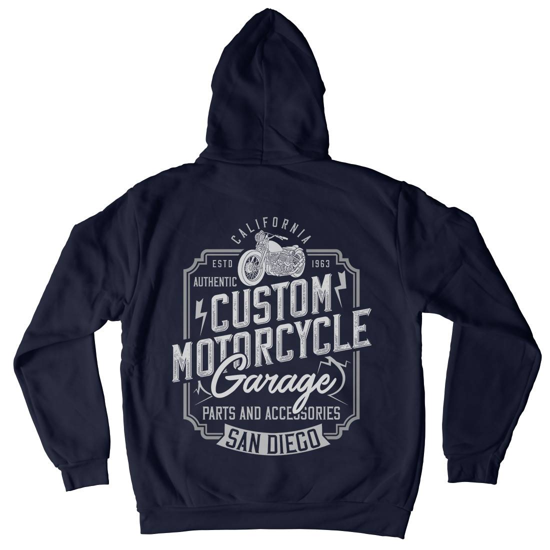 Custom Mens Hoodie With Pocket Motorcycles B370