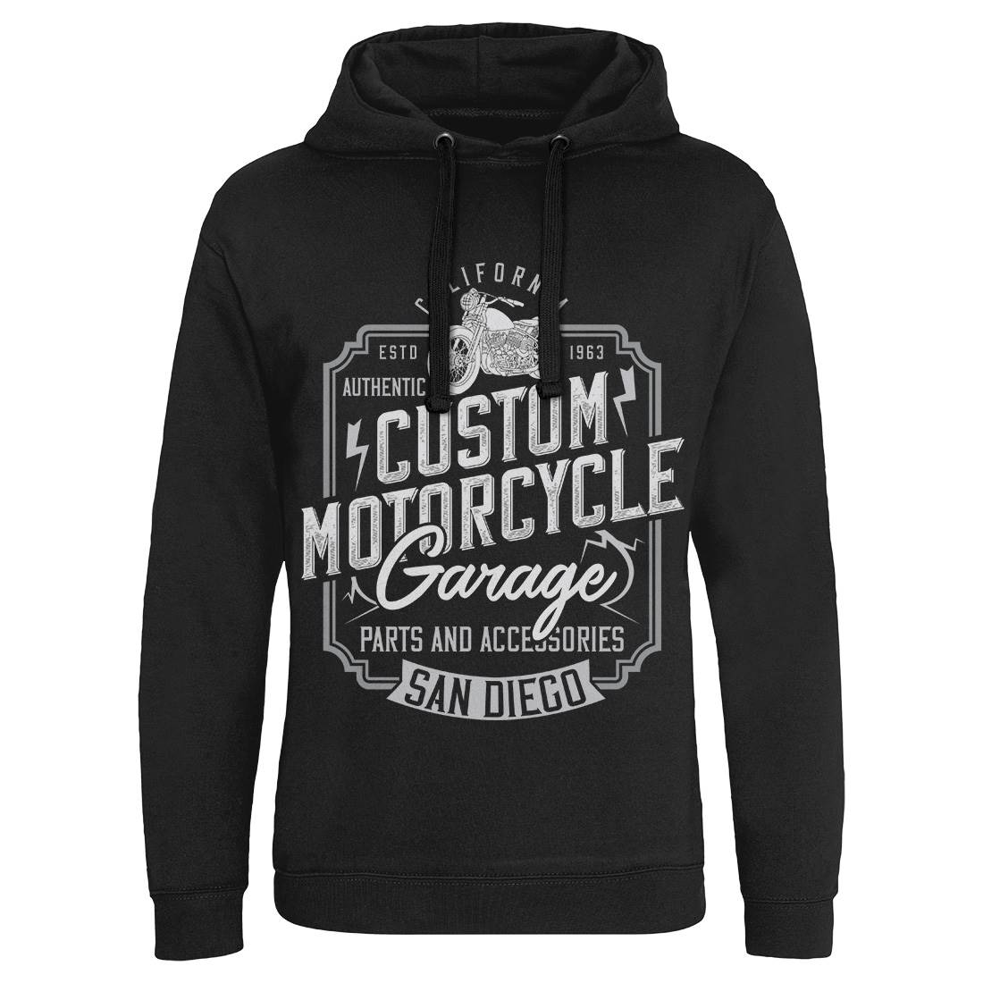 Custom Mens Hoodie Without Pocket Motorcycles B370